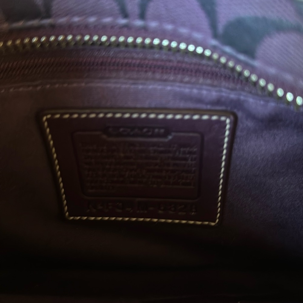 Authentic Purple Coach satchel - Picture 5 of 6